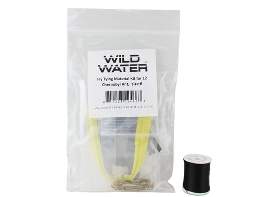 Wild Water Fly Fishing Fly Tying Material Kit, Chernobyl Ant | SendIt Sailing