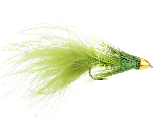 Wild Water Fly Fishing Cone Head Olive Wooly Bugger, Size 6 (Qty 4) | SendIt Sailing