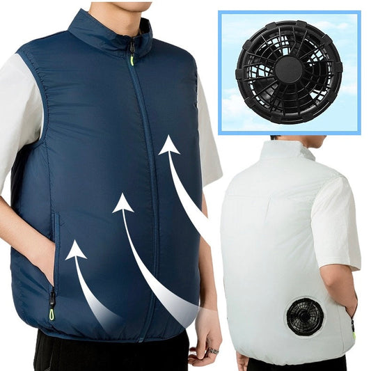 LITEGUEST Cooling Fan Vest Lightweight UPF50 for Outdoor Gear