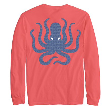 New York Freshwater Born Kraken Men's Cotton Long Sleeve Shirt