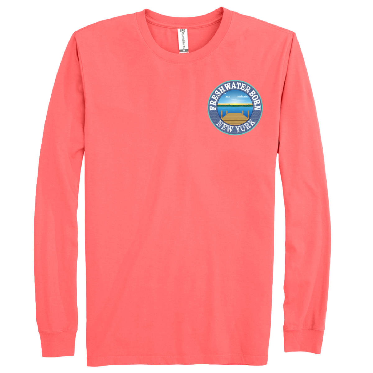 New York Freshwater Born Kraken Men's Cotton Long Sleeve Shirt