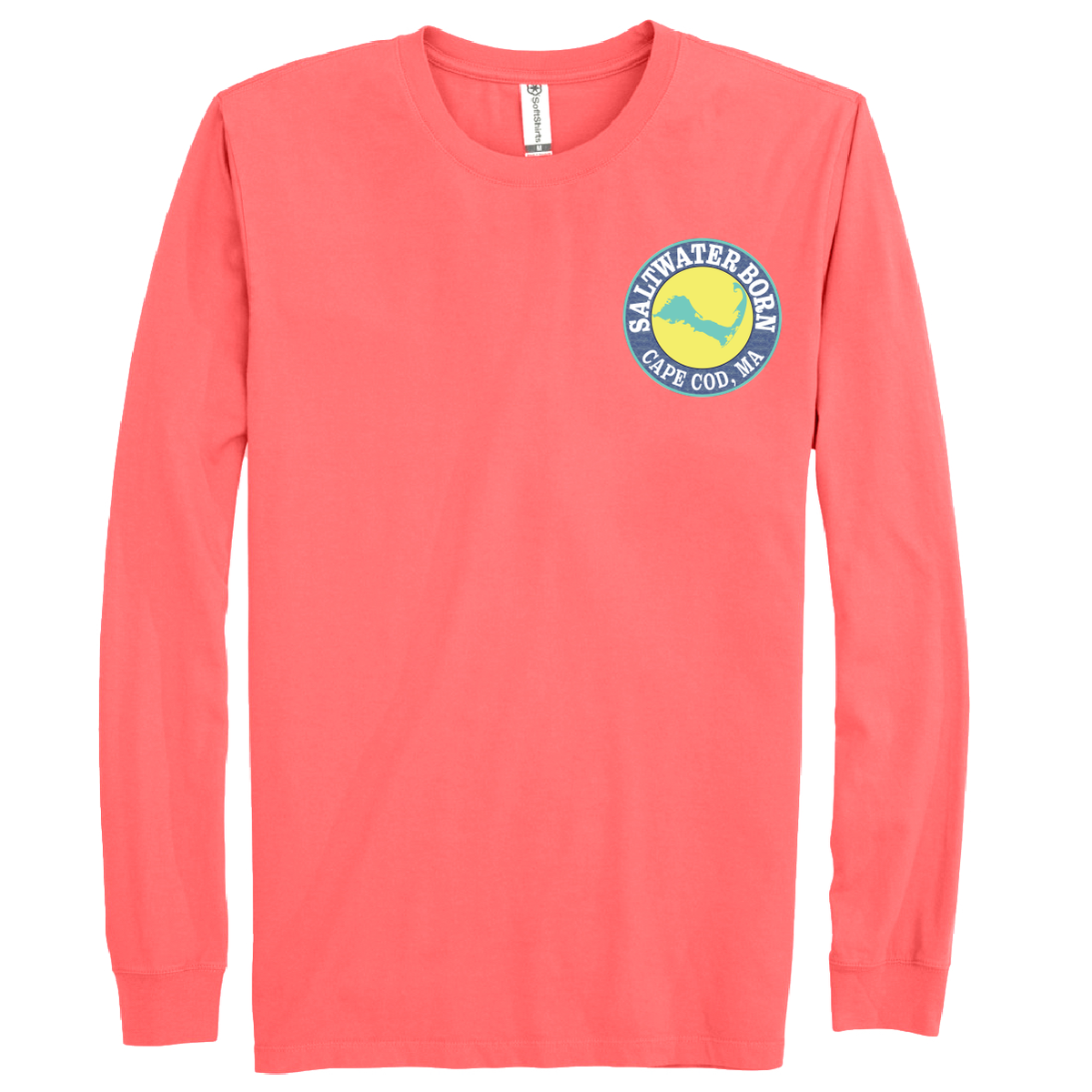 Cape Cod, MA Jaws Women's Cotton Long Sleeve Shirt