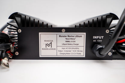 3 Bank Lithium/AGM/Lead Marine Waterproof Battery Charger