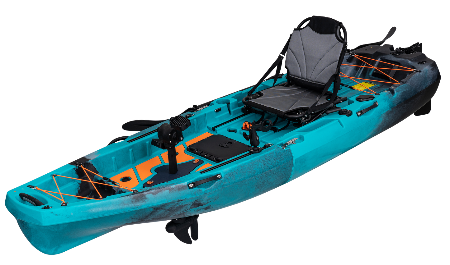 10ft Radar Modular Propeller Drive Pedal Fishing Kayak | 430lbs Capacity | 2 Piece