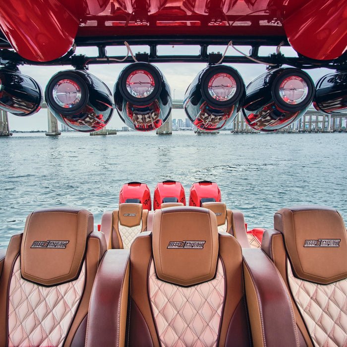 NXL 10" Neodymium Marine and Powersports Towers with Built-in Passive Radiator, 1" Driver and LED RGB Lights 300 Watts Rms -White