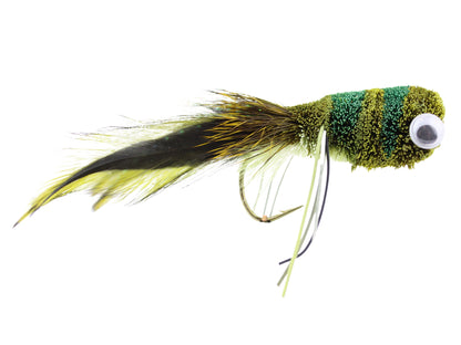 Wild Water Fly Fishing Deer Hair Frog Bass Bug Popper, Size 2 (Qty 2) | SendIt Sailing