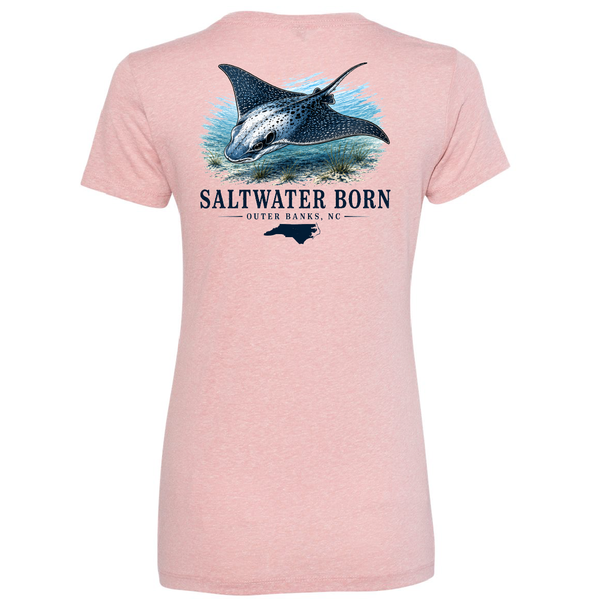 Outer Banks, NC Eagle Ray Women's Triblend Tee