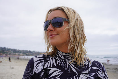 Acadia | Cream Stripe | Polarized Nx14 Grey Lens