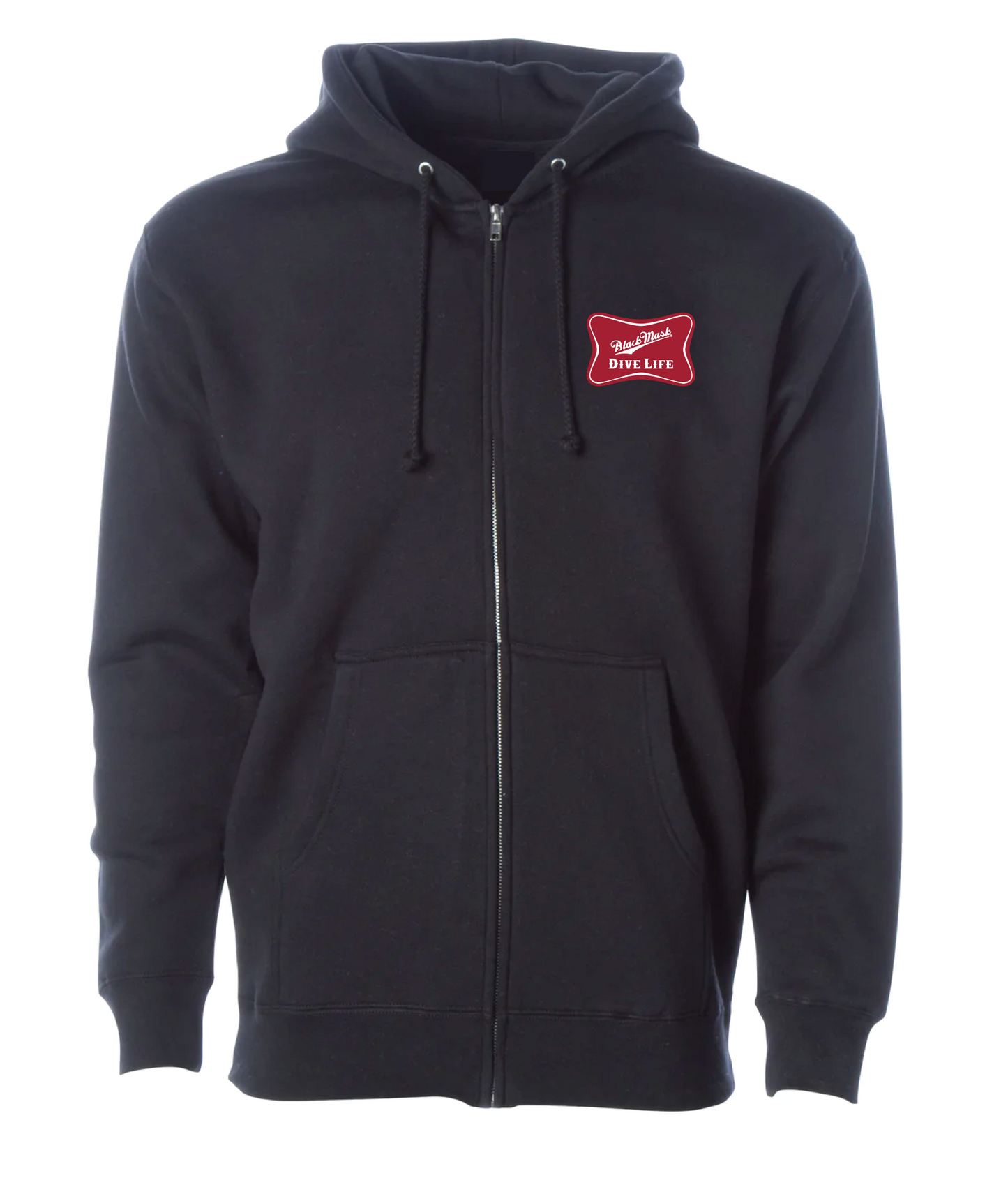 Black Mask Divers Dive Life Zip Hoodie