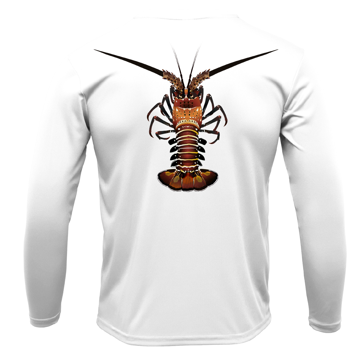 Florida Keys Realistic Lobster Men's Long Sleeve UPF 50+ Dry-Fit Shirt