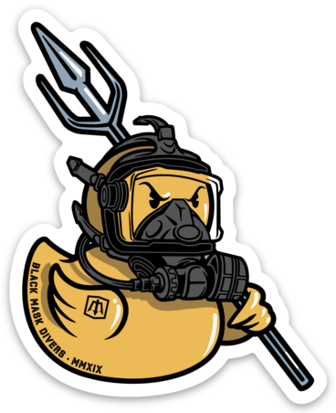 Black Mask Divers BMD Quacker Sticker