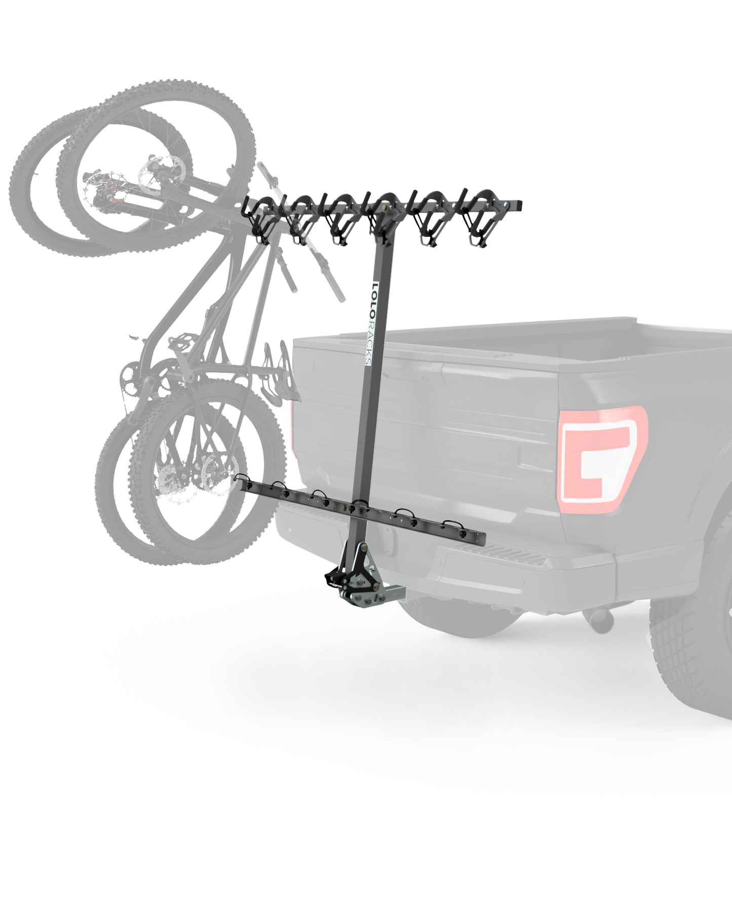 Lolo Racks 6 Bike Rack with Foot Activated Tilt
