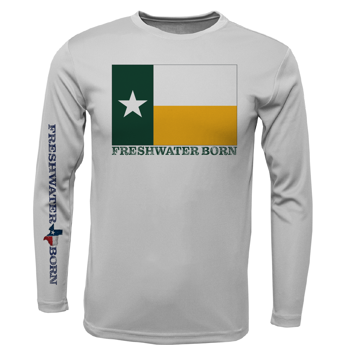 Baylor Edition Freshwater Born Boy's Long Sleeve UPF 50+ Dry-Fit Shirt