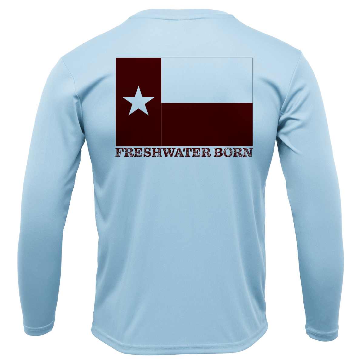 College Station Freshwater Born Men's Long Sleeve UPF 50+ Dry-Fit Shirt