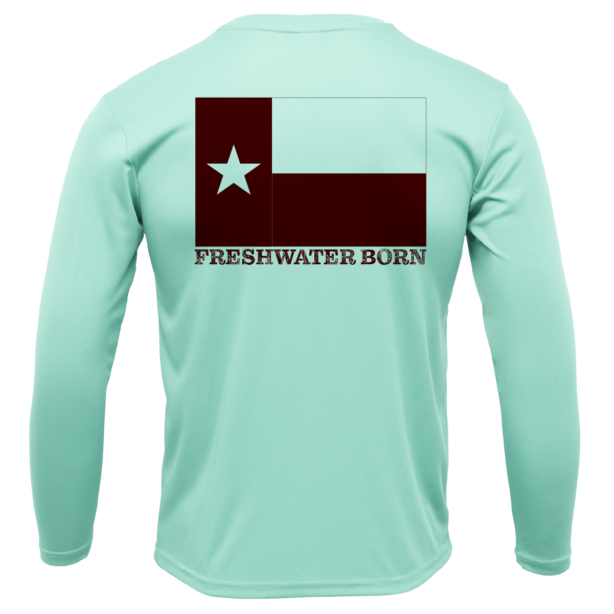 College Station Freshwater Born Men's Long Sleeve UPF 50+ Dry-Fit Shirt