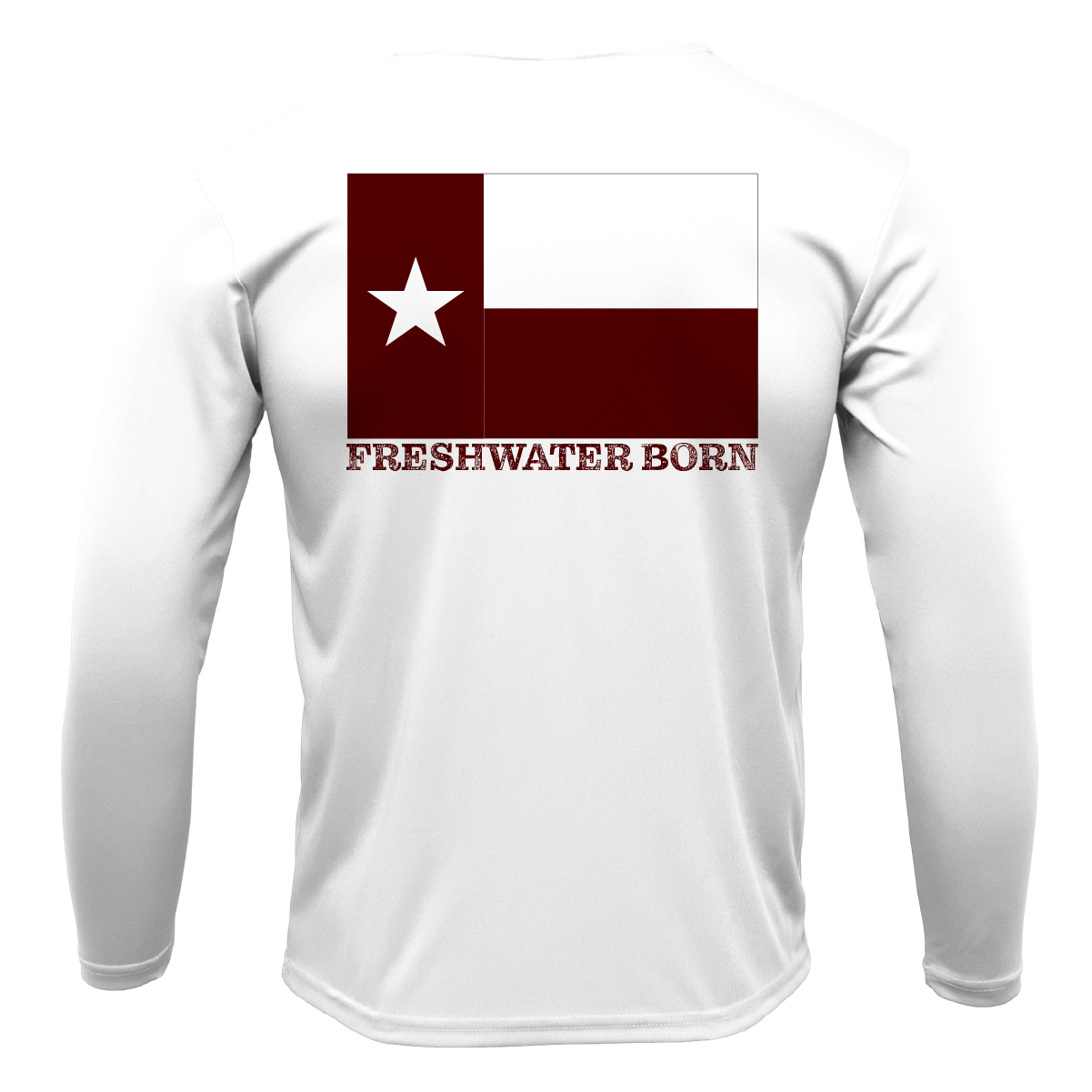 College Station Freshwater Born Men's Long Sleeve UPF 50+ Dry-Fit Shirt