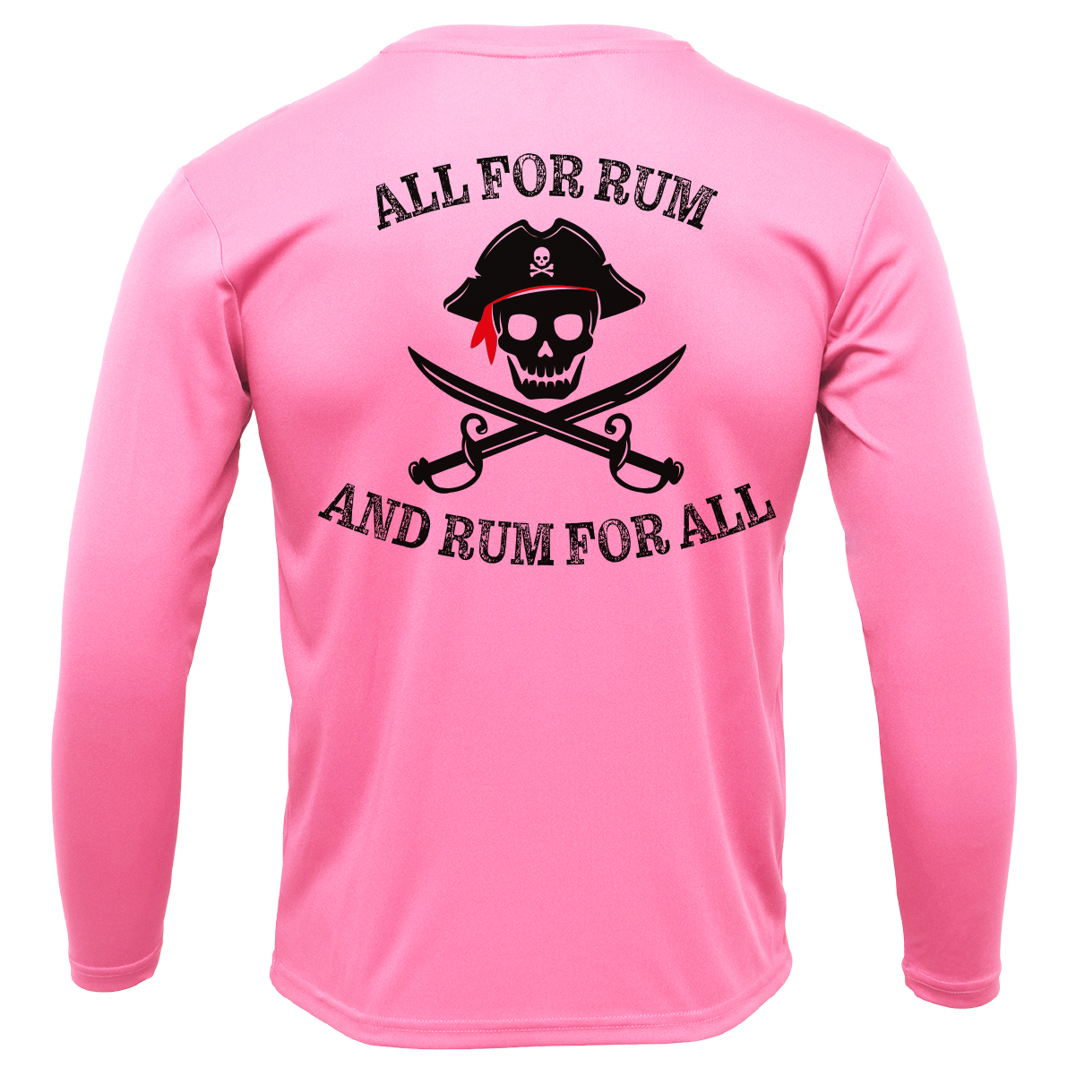 Florida Freshwater Born "All For Rum and Rum For All" Girl's Long Sleeve UPF 50+ Dry-Fit Shirt