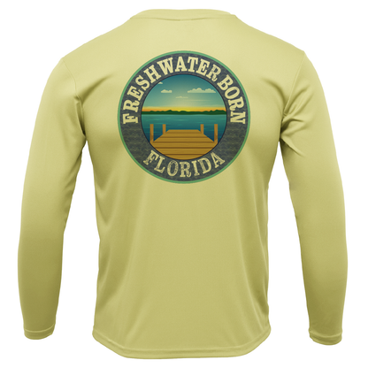 USF Green and Gold Freshwater Born Girl's Long Sleeve UPF 50+ Dry-Fit Shirt