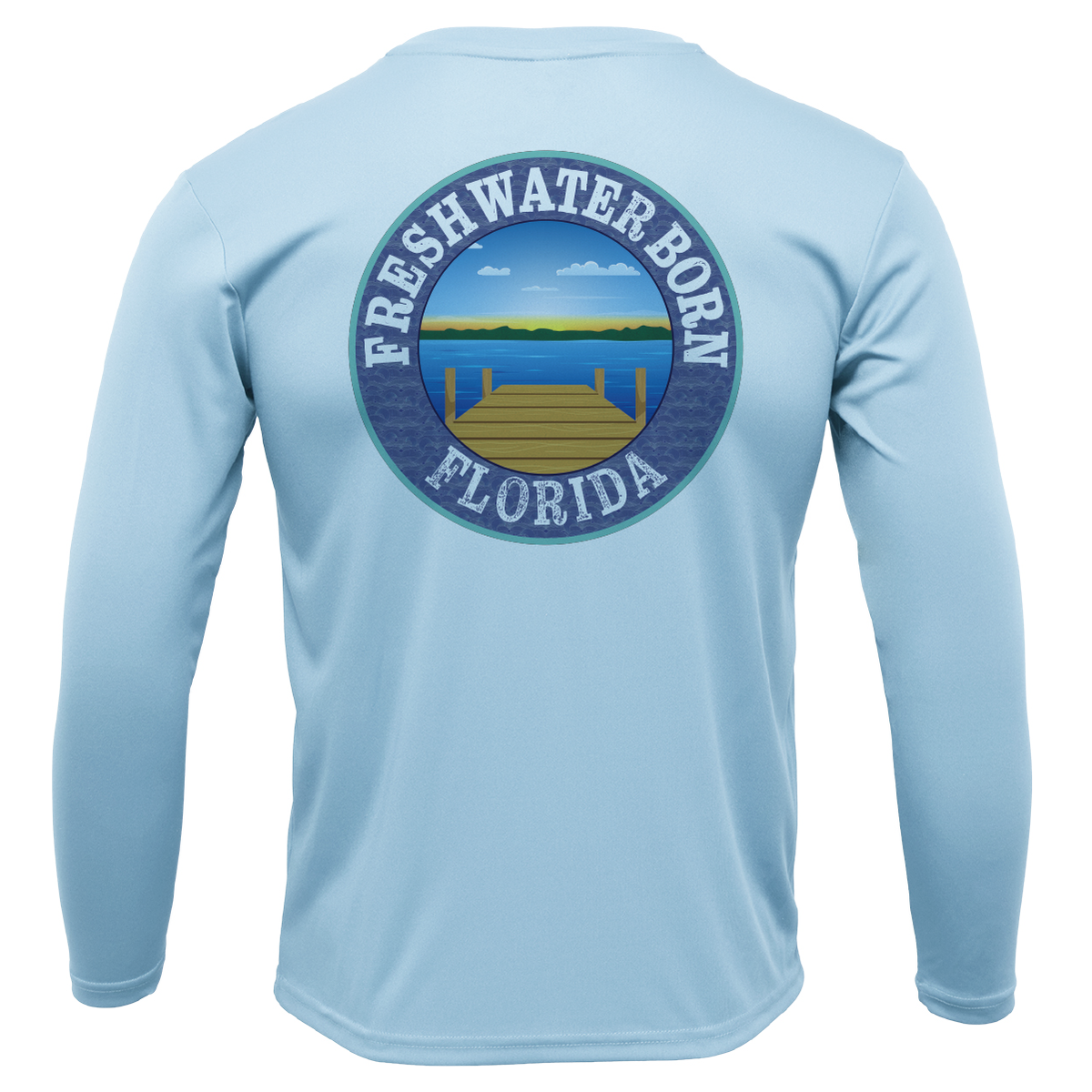 Florida "Born on the Freshwater" Girl's Long Sleeve UPF 50+ Dry-Fit Shirt