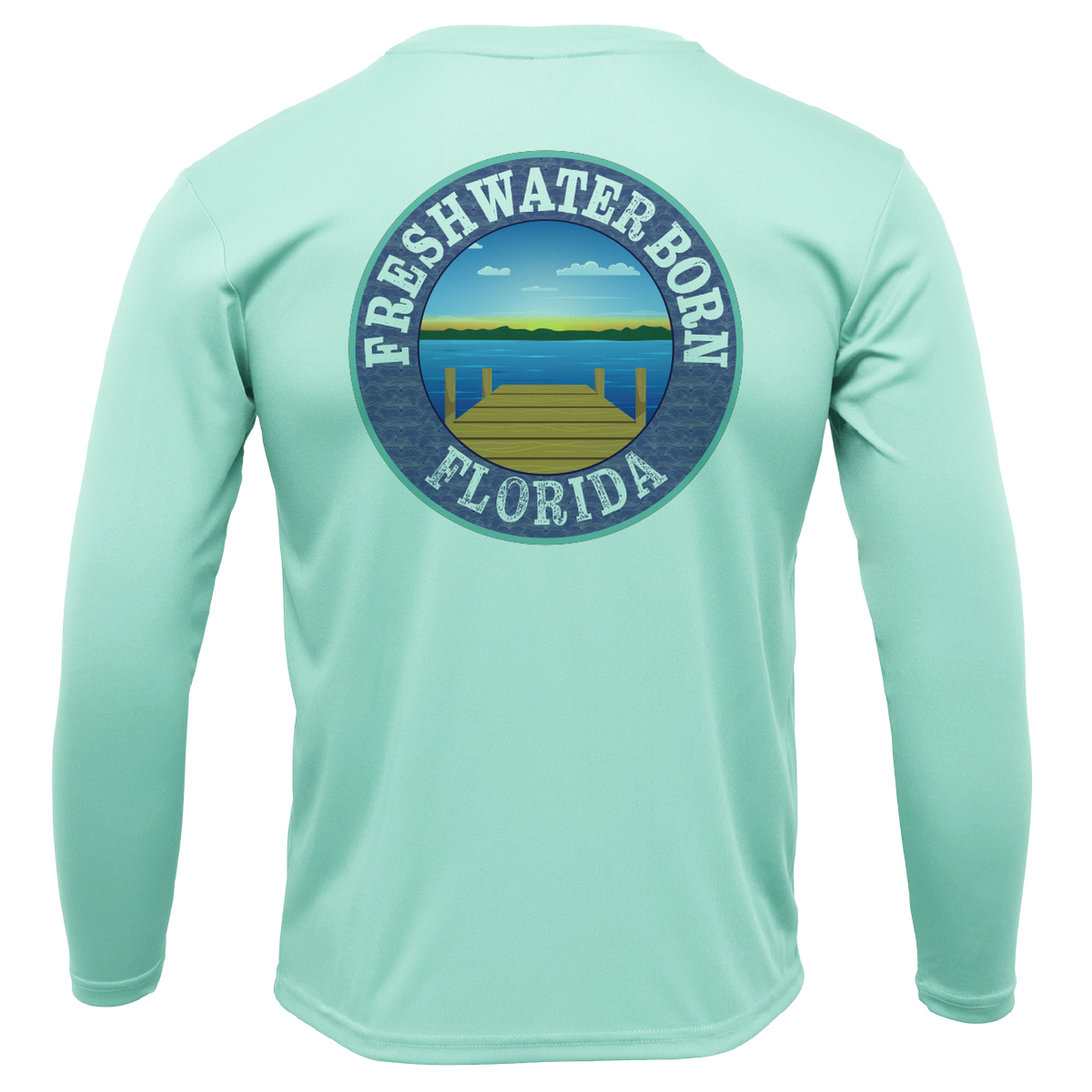 Florida "Life is Better at the Lake" Girl's Long Sleeve UPF 50+ Dry-Fit Shirt