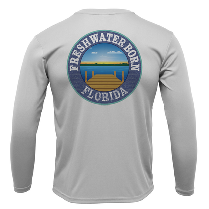 Florida Freshwater Born Linear Logo Men's Long Sleeve UPF 50+ Dry-Fit Shirt