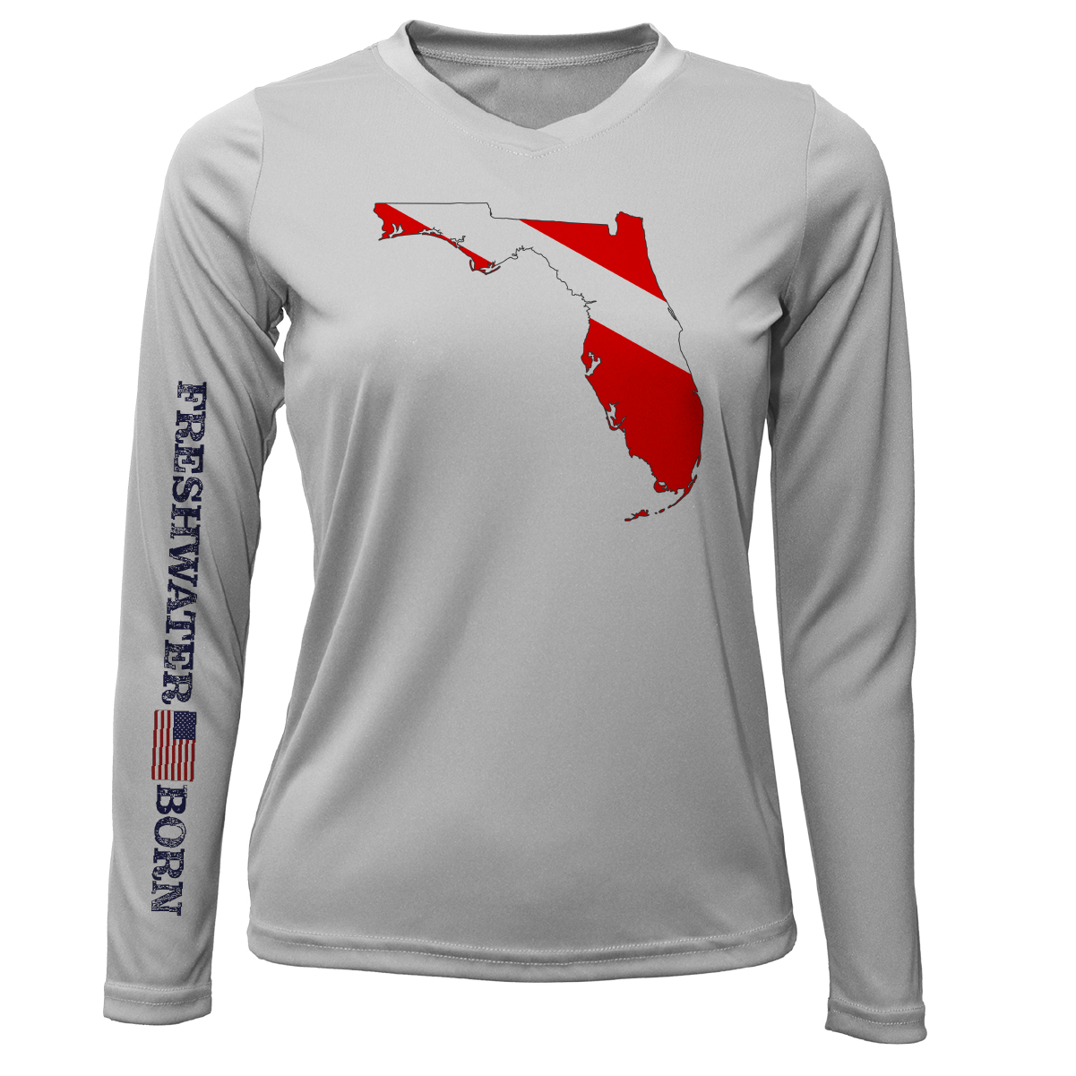 Florida Diver Freshwater Born Women's Long Sleeve UPF 50+ Dry-Fit Shirt