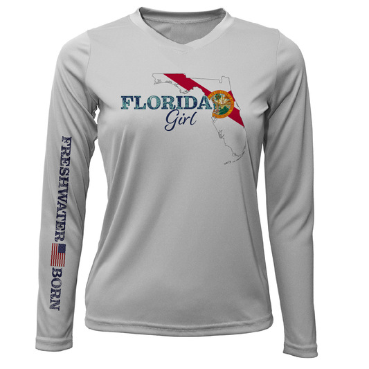 Florida Girl Freshwater Born Women's Long Sleeve UPF 50+ Dry-Fit Shirt