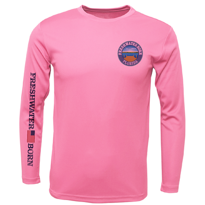 Florida Freshwater Born "All For Rum and Rum For All" Girl's Long Sleeve UPF 50+ Dry-Fit Shirt