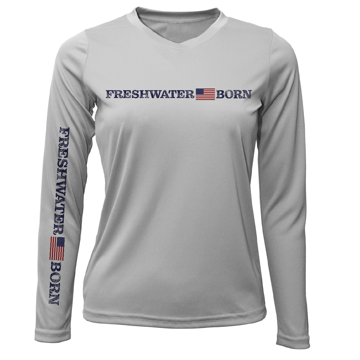 Florida Freshwater Born Linear Logo Women's Long Sleeve UPF 50+ Dry-Fit Shirt