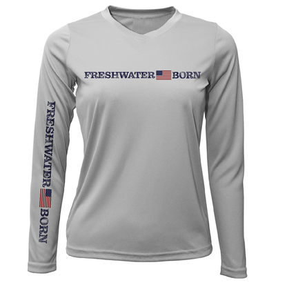 Florida Freshwater Born Linear Logo Women's Long Sleeve UPF 50+ Dry-Fit Shirt
