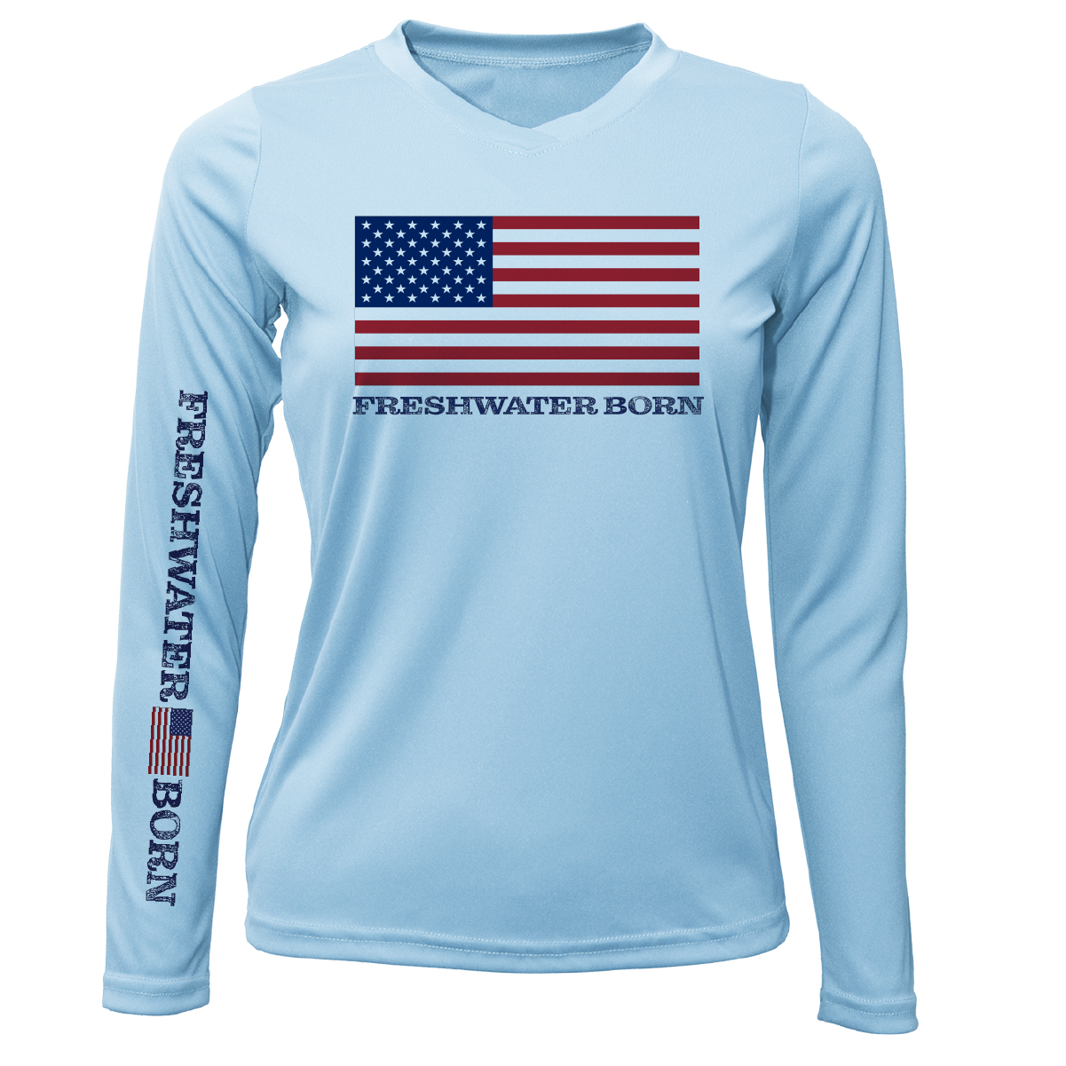 Michigan USA Freshwater Born Women's Long Sleeve UPF 50+ Dry-Fit Shirt