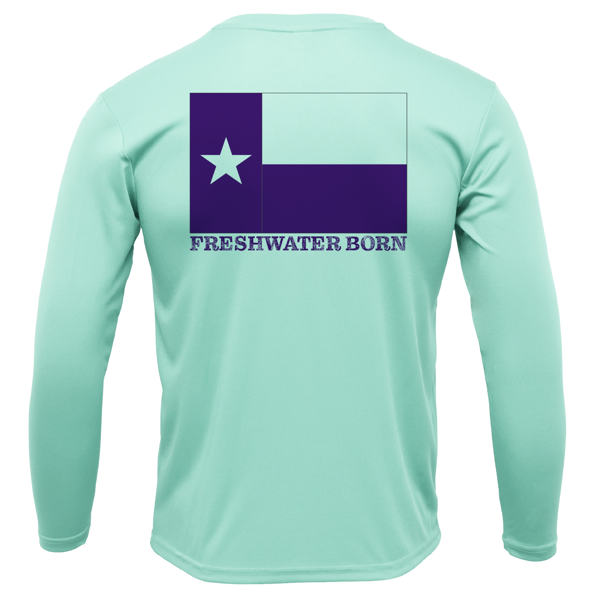Fort Worth Freshwater Born Men's Long Sleeve UPF 50+ Dry-Fit Shirt