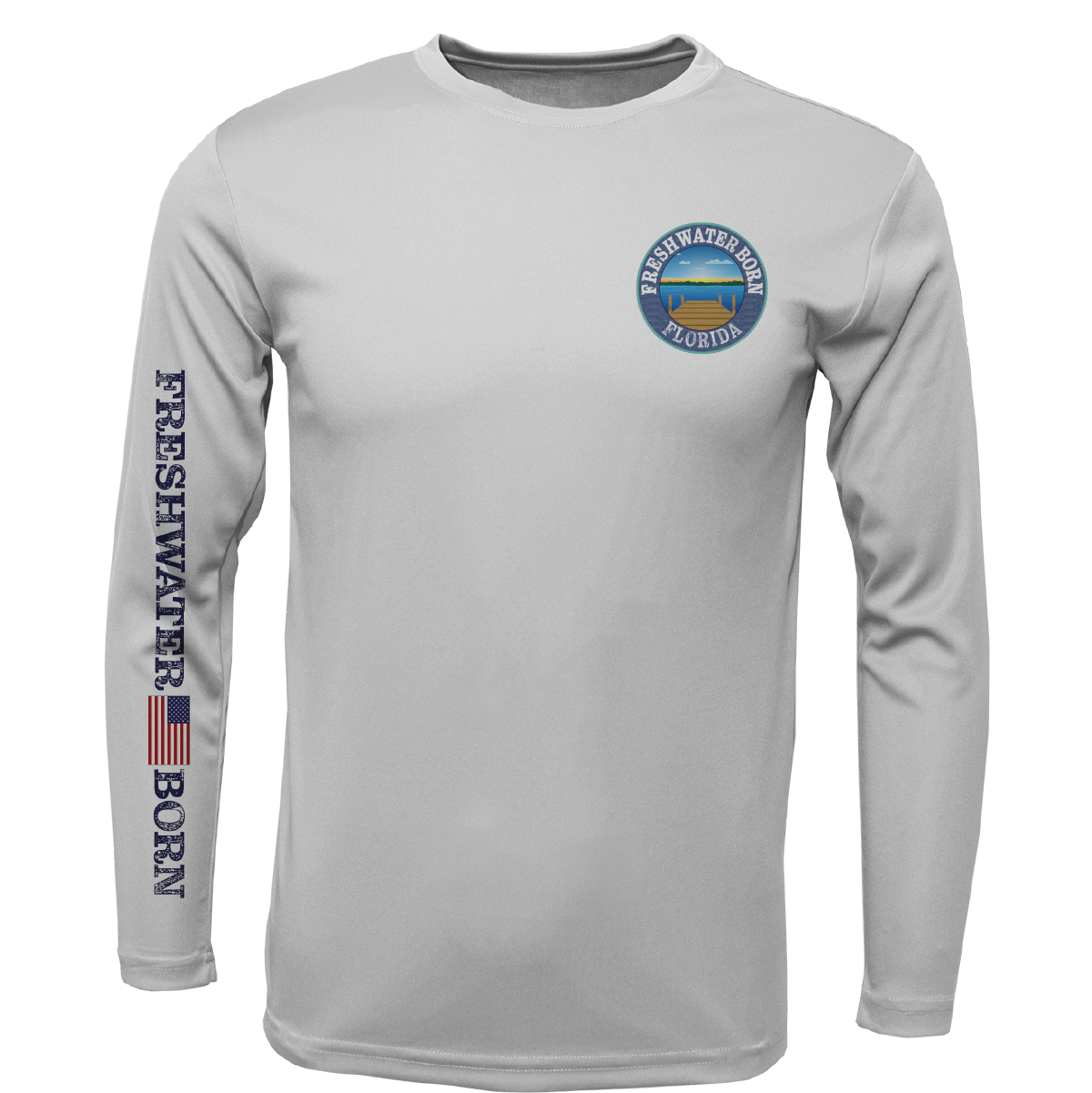Florida Freshwater Born Kraken Boy's Long Sleeve UPF 50+Dry-Fit Shirt