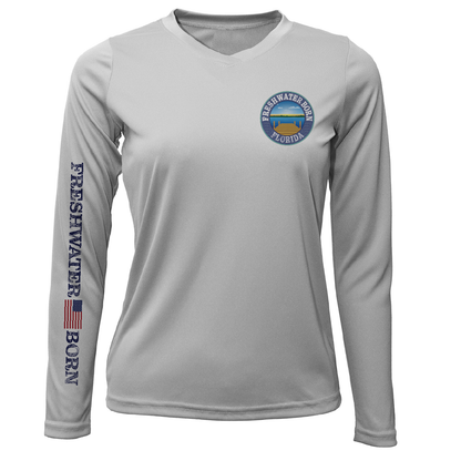 Florida Freshwater Born Largemouth Bass Women's Long Sleeve UPF 50+ Dry-Fit Shirt