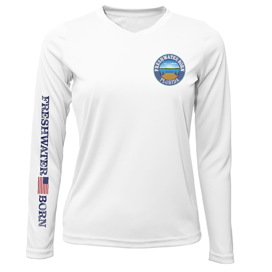 Florida Freshwater Born "All For Rum and Rum For All" Women's Long Sleeve UPF 50+ Dry-Fit Shirt