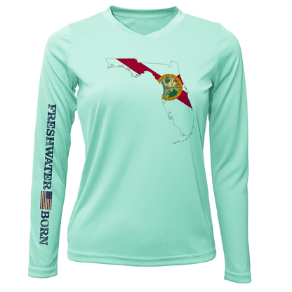 State of Florida Freshwater Born Women's Long Sleeve UPF 50+ Dry-Fit Shirt