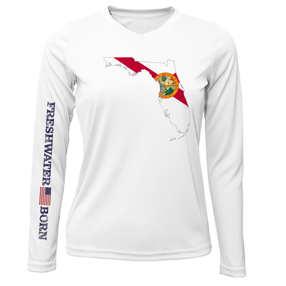 State of Florida Freshwater Born Women's Long Sleeve UPF 50+ Dry-Fit Shirt