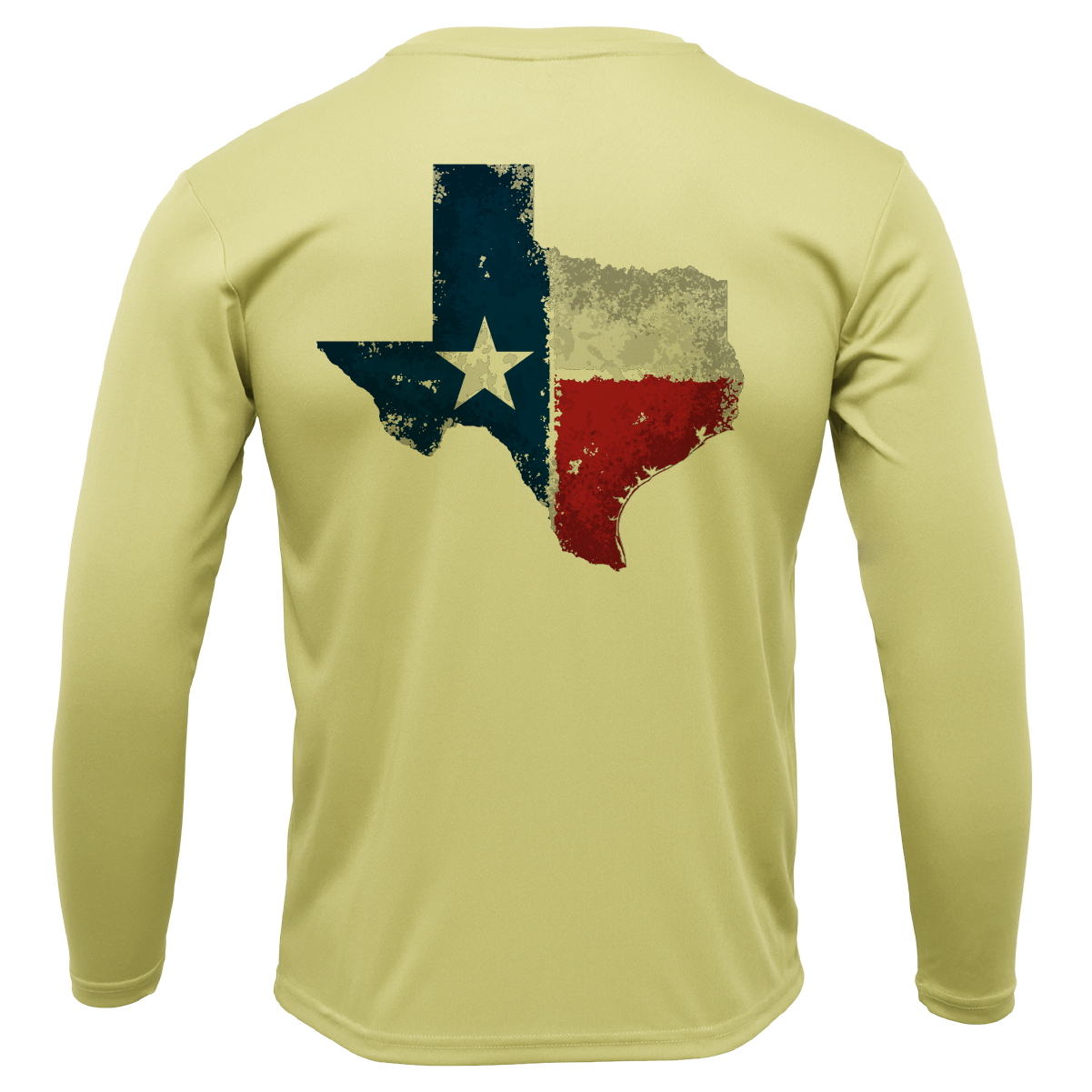 Lake Travis Freshwater Born State of Texas Men's Long Sleeve UPF 50+ Dry-Fit Shirt