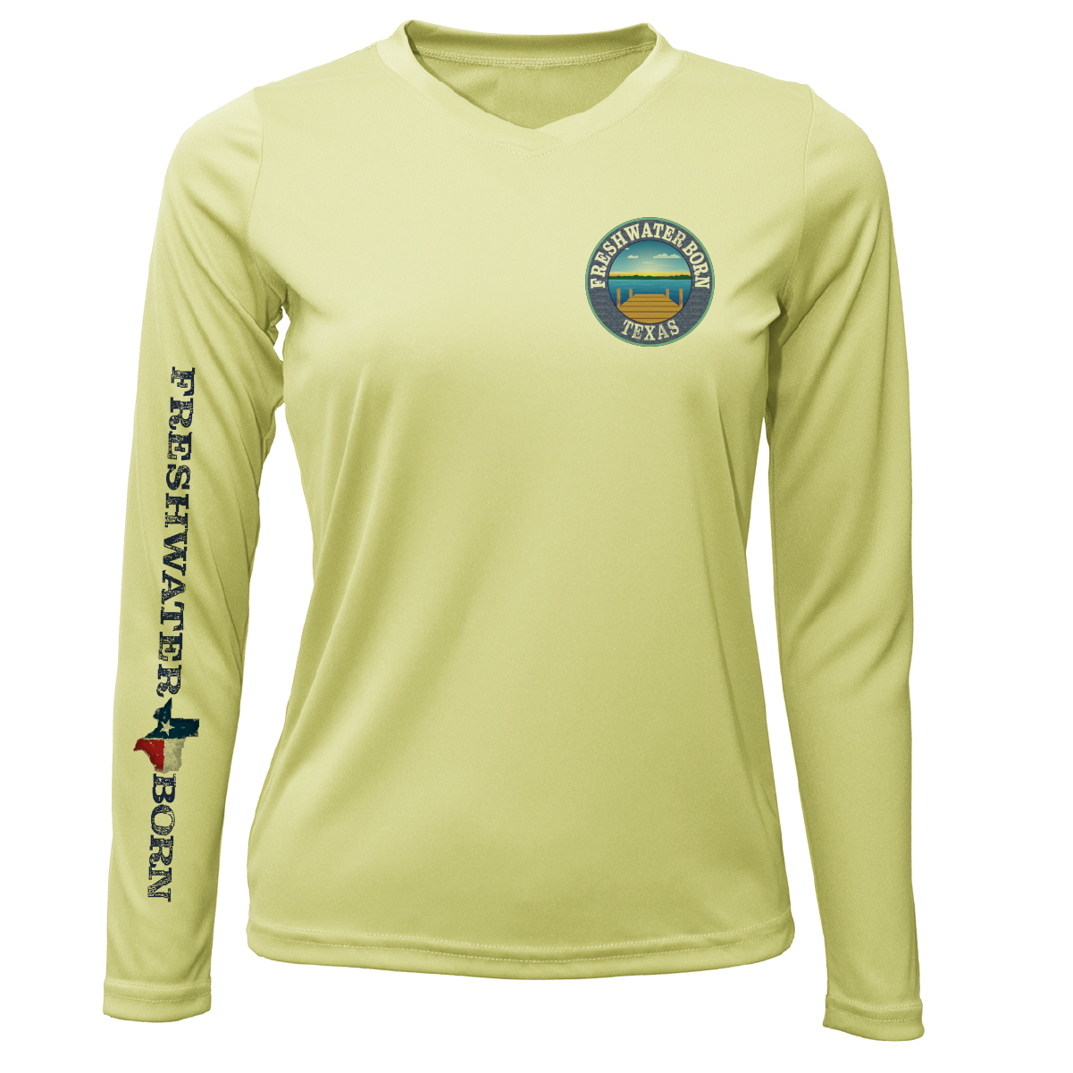 Fort Worth Freshwater Born Women's Long Sleeve UPF 50+ Dry-Fit Shirt