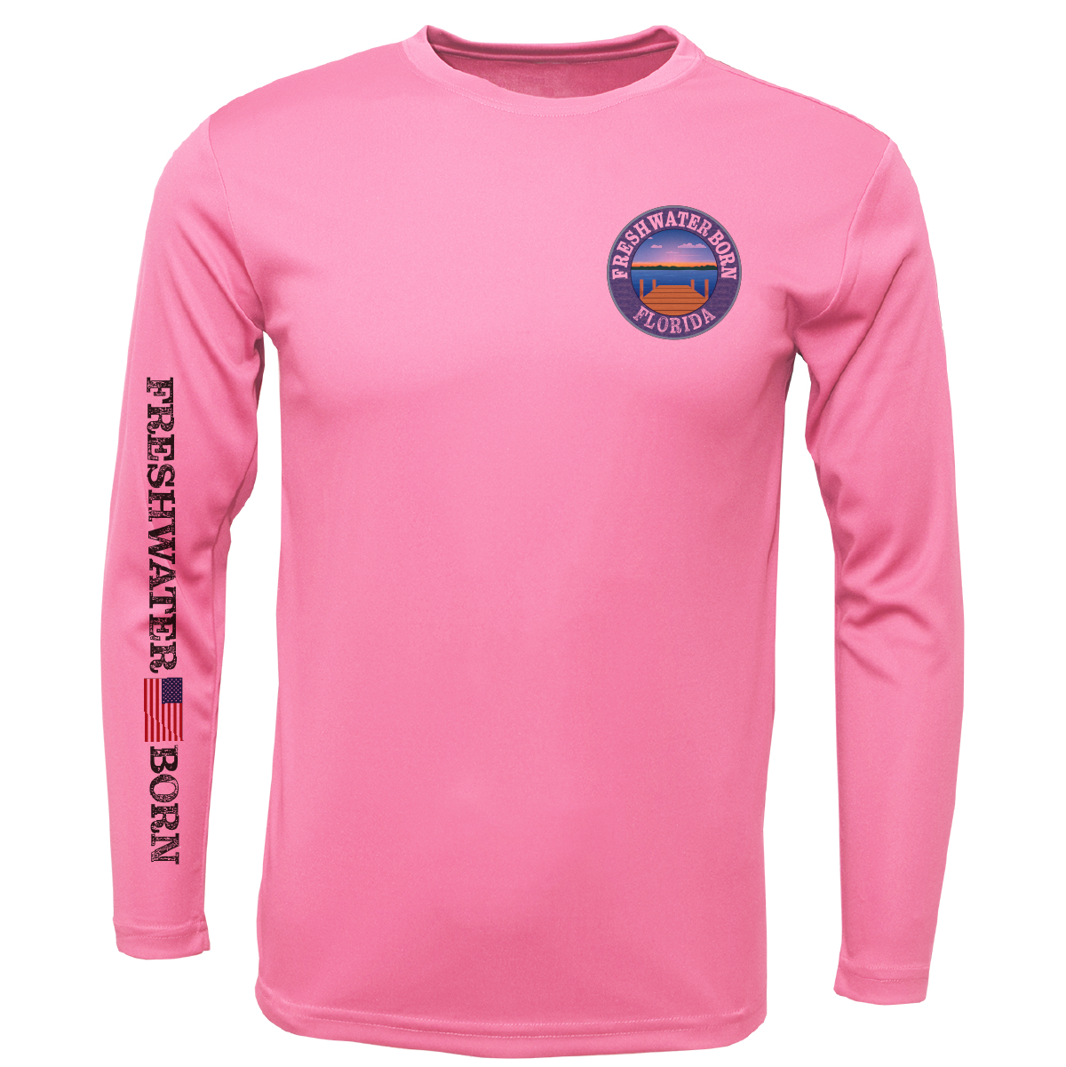 Florida Freshwater Born "Surrender The Booty" Girl's Long Sleeve UPF 50+ Dry-Fit Shirt