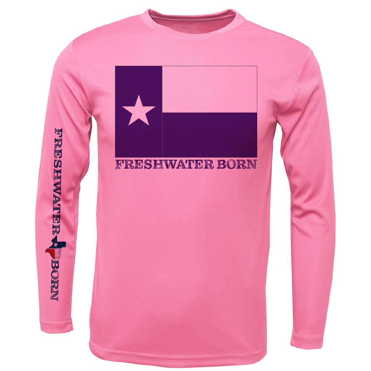 TCU Edition Freshwater Born Girl's Long Sleeve UPF 50+ Dry-Fit Shirt