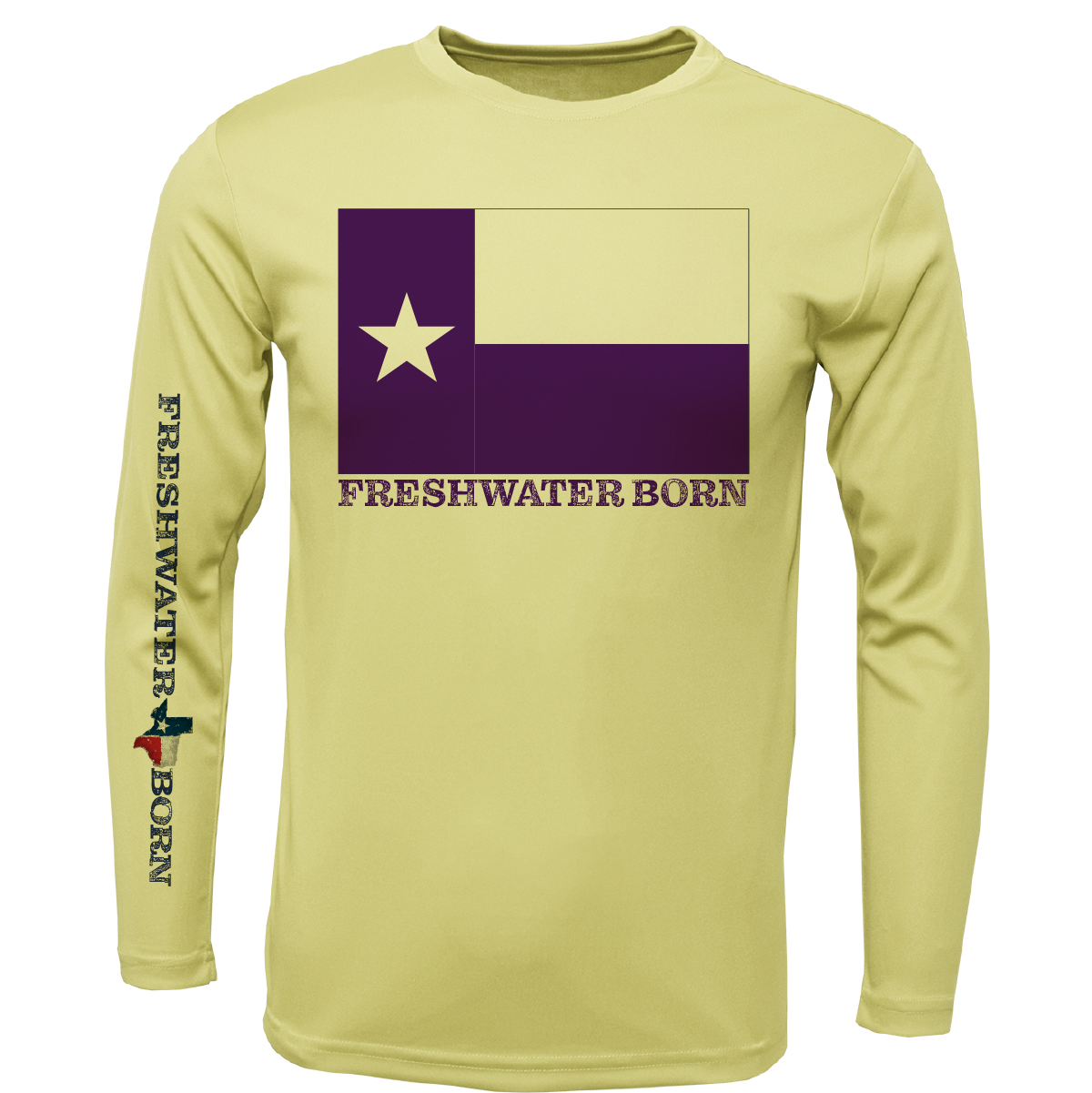 TCU Edition Freshwater Born Men's Long Sleeve UPF 50+ Dry-Fit Shirt