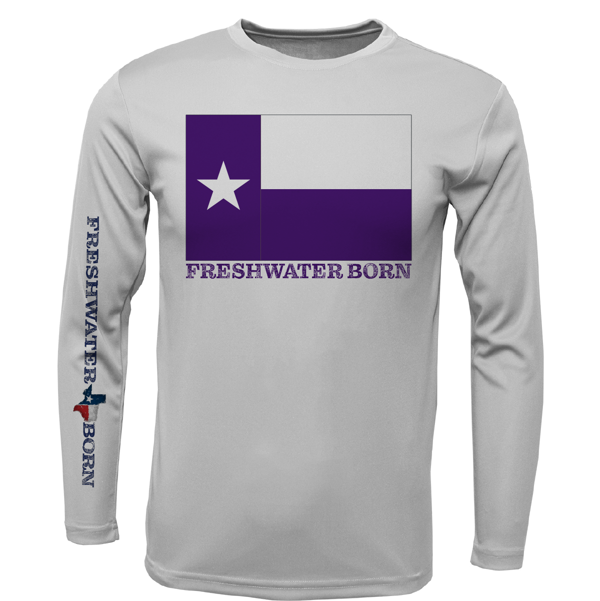 TCU Edition Freshwater Born Girl's Long Sleeve UPF 50+ Dry-Fit Shirt