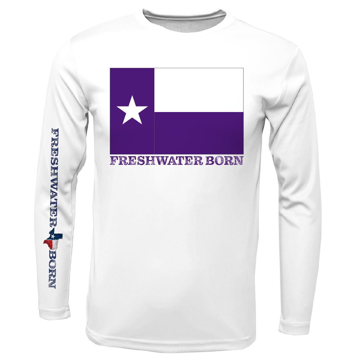 TCU Edition Freshwater Born Girl's Long Sleeve UPF 50+ Dry-Fit Shirt