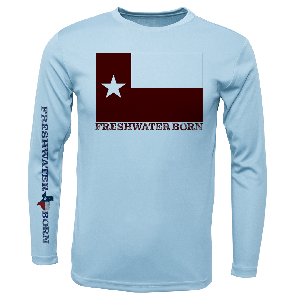 Texas A&M Edition Freshwater Born Girl's Long Sleeve UPF 50+ Dry-Fit Shirt