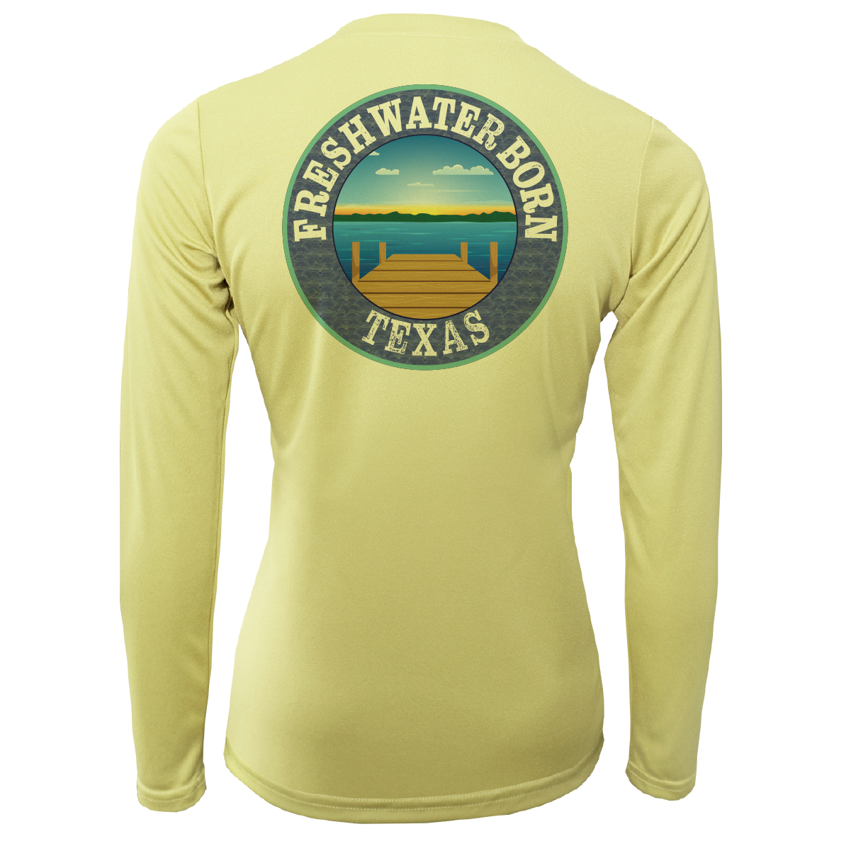 Texas USA Freshwater Born Women's Long Sleeve UPF 50+ Dry-Fit Shirt