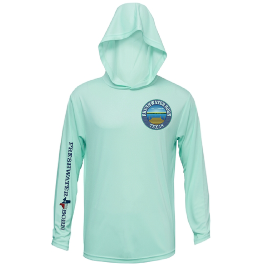 Texas Freshwater Born "Surrender The Booty" Men's Long Sleeve UPF 50+ Dry-Fit Hoodie