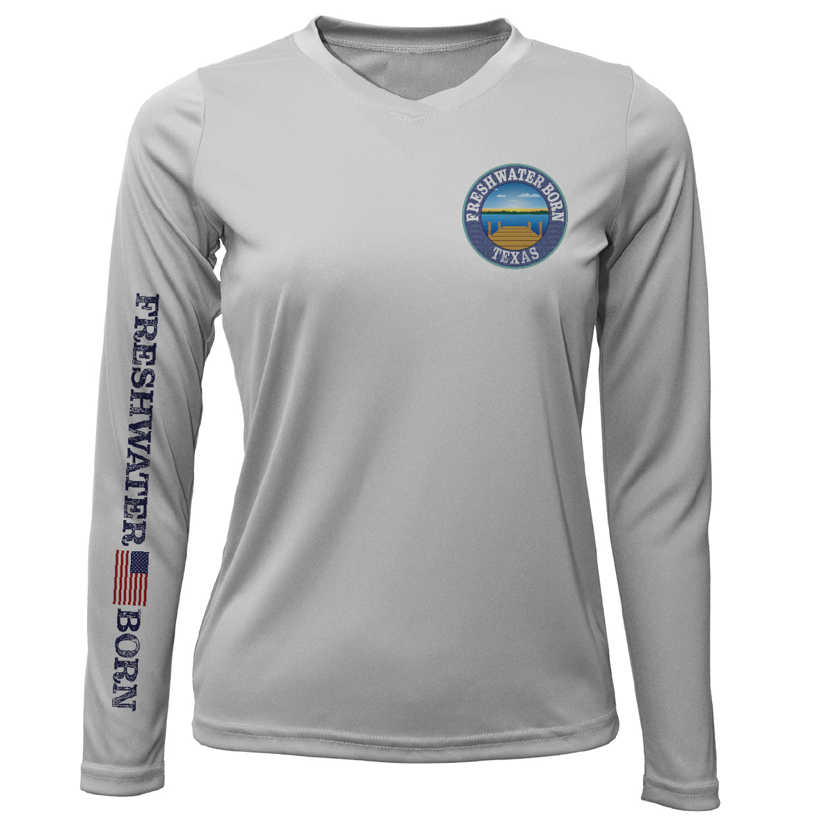 Texas Freshwater Born Kraken Women's Long Sleeve UPF 50+ Dry-Fit Shirt