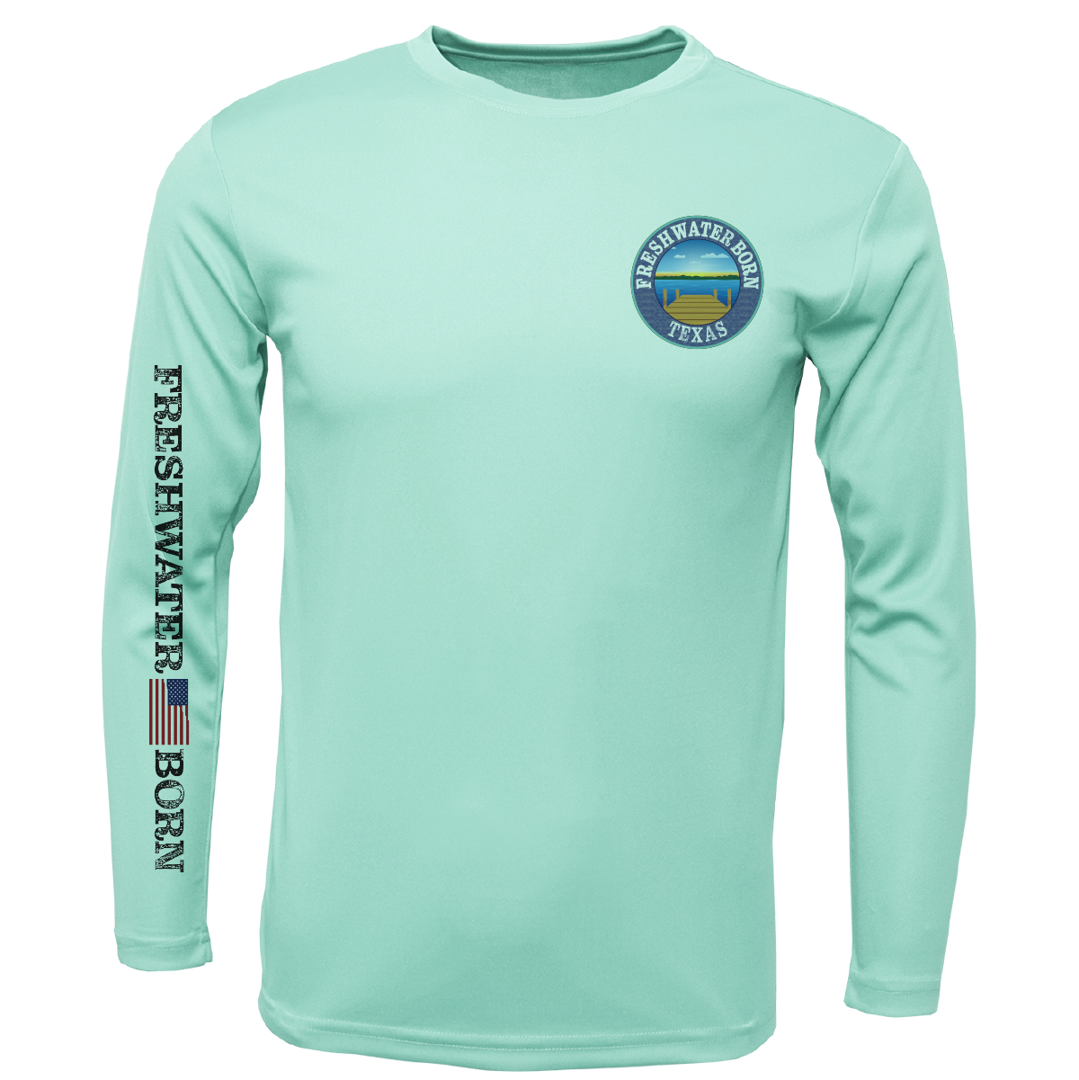 Texas Freshwater Born "Surrender The Booty" Girl's Long Sleeve UPF 50+ Dry-Fit Shirt