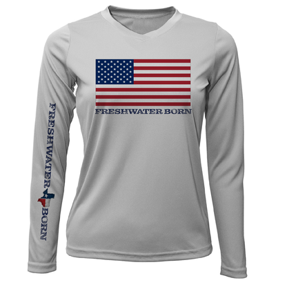 Texas USA Freshwater Born Women's Long Sleeve UPF 50+ Dry-Fit Shirt